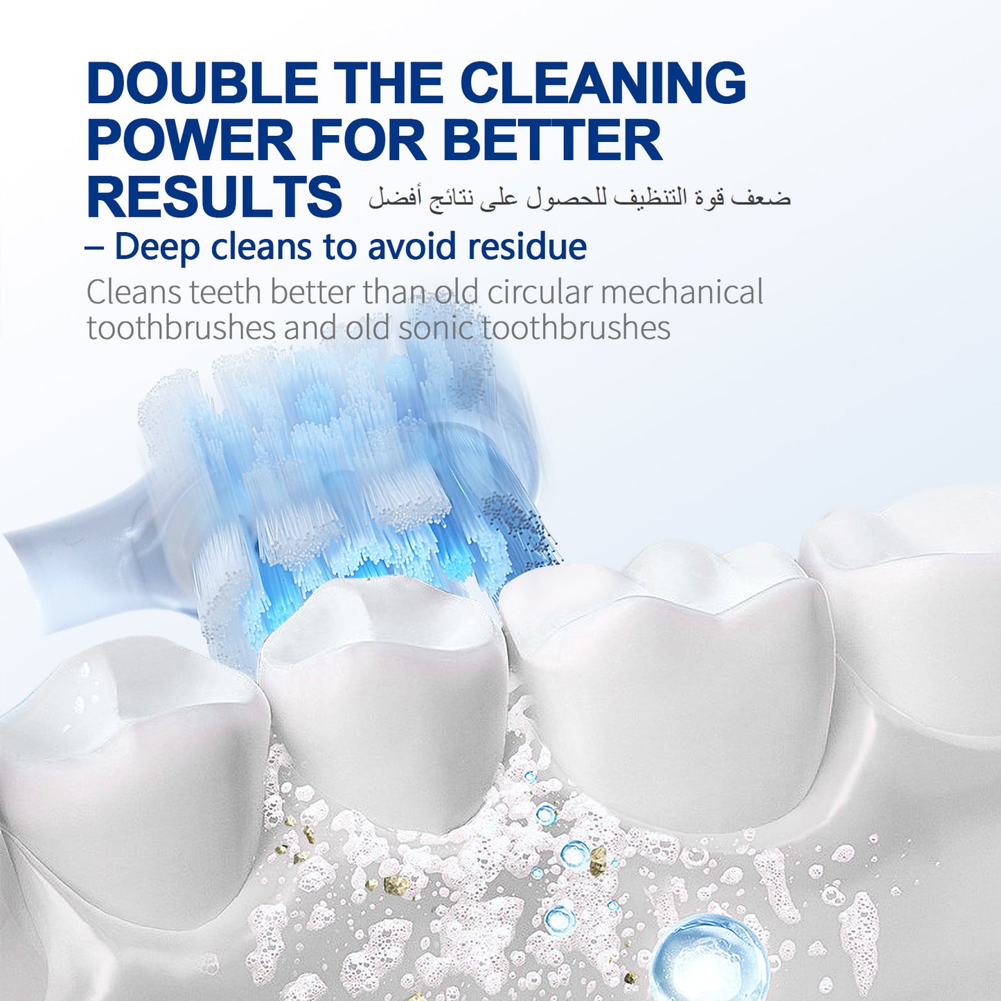 Electric Toothbrush – 60° Left-Right Swinging Motion, 5 Cleaning Modes, 3 Intensity Levels, 4 Replaceable Brush Heads, IPX7 Waterproof, USB Rechargeable – for Home & Travel